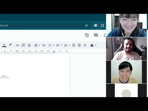 Alunos se comunicando em Japonês！